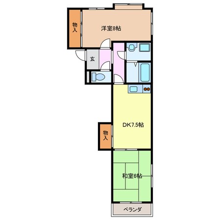 メゾン宝地の物件間取画像